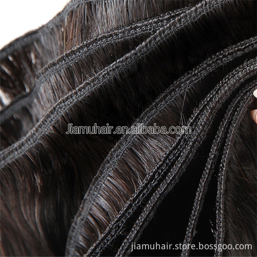 Straight Human Hair Weave Bundles Natural Black 100% Human Hair Bundles Remy Hair